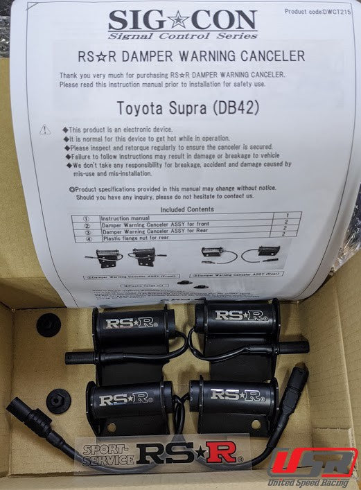 RS-R Damper Warning Canceller for MKV A90 Toyota Supra