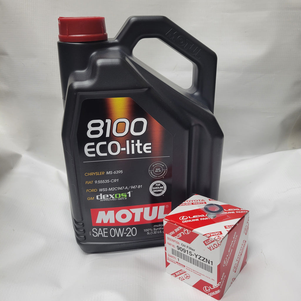 USR 2023+ Toyota GR Corolla Oil Change Package - Motul 8100 Eco-Lite 0W-20