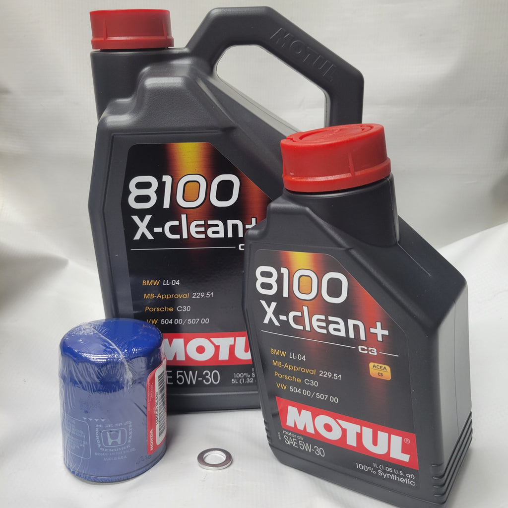 USR 2017+ Civic Type R Oil Change Package - Motul 8100 X-Clean+ 5w-30