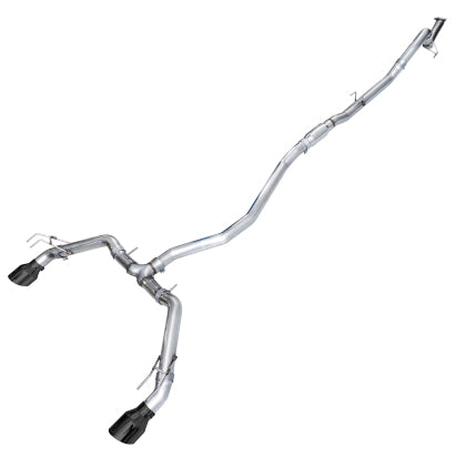 AWE Tuning Track Edition Catback Exhaust - Dual Diamond Black Tips -  22+ Honda Civic Si/Acura Integra