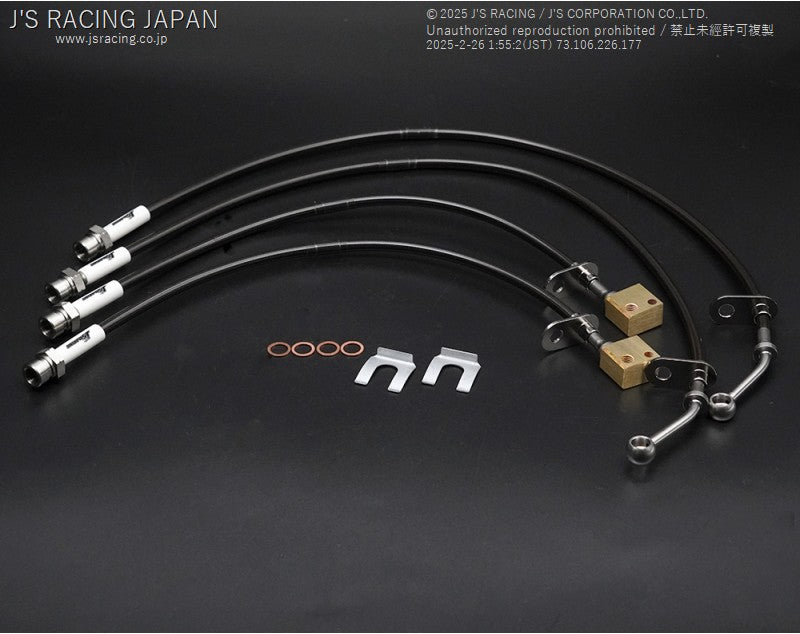 J's Racing Brake Line System SUS (Stainless Fittings) - 2023+Honda Civic Type R FL5