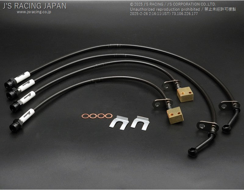 J's Racing Brake Line System ST (Steel Fittings) - 2023+Honda Civic Type R FL5