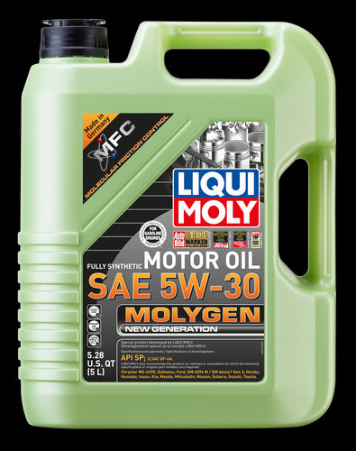 Liqui Moly Molygen SAE 5W-30 Fully Synthetic New Generation Engine Oil 5.28  Qt.